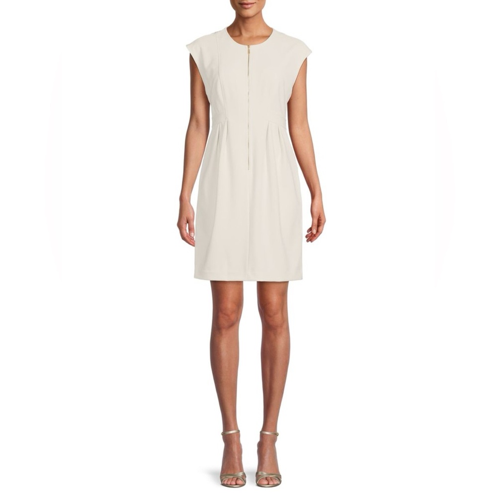 Calvin Klein Cream Sheath Mini Dress